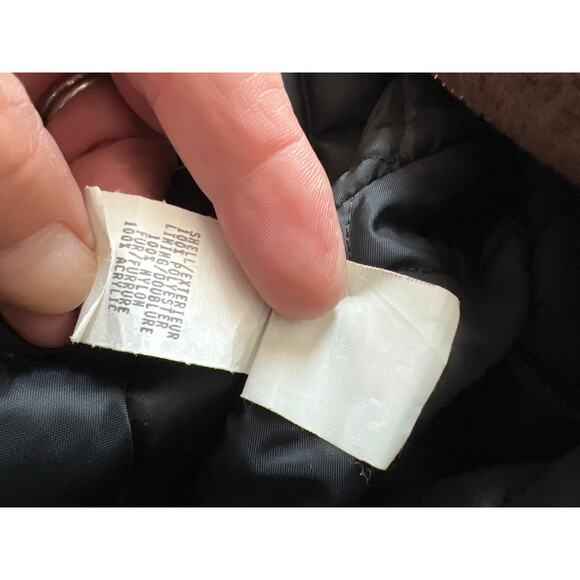 NILS size large brown with black fleece vest - Picture 4 of 4